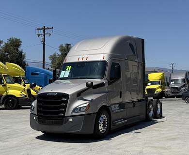 Freightliner Cascadia 126 Sleeper Semi Truck - Raised Roof Sleeper, Detroit 455HP, 12 Speed Dt12 Automatic