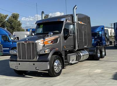 Peterbilt 567 Sleeper Semi Truck - Mid Roof Sleeper, Cummins 500HP, 13 Speed Manual