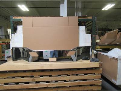 New Aftermarket Chrome Front Bumper for 2012-2021 Kenworth T680 - 1 Piece, No Fog Cutouts