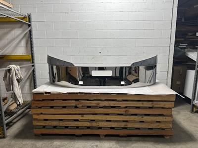 New Aftermarket Chrome Front Bumper for 2008-2017 International Prostar - Plastic Replacement