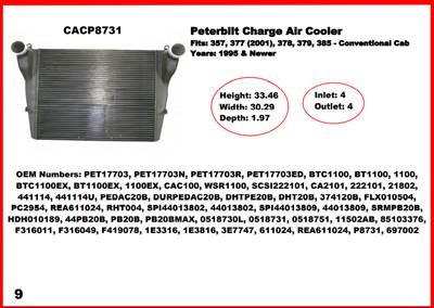 Peterbilt Charge Air Cooler