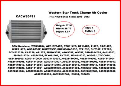 Western Star Charge Air Cooler