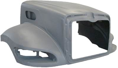 New Aftermarket Hood for 2005-2021 Peterbilt 330/335/337/340/348 Models with 108" BBC & 22.5" Wheels