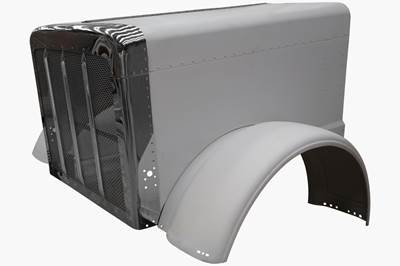 New Aftermarket Aluminum Hood for 2007-2024 Peterbilt 389-131" - Long Nose