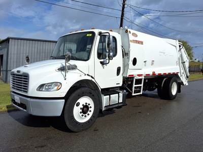 Freightliner M2 106 Single Axle Garbage Truck - Cummins, Automatic