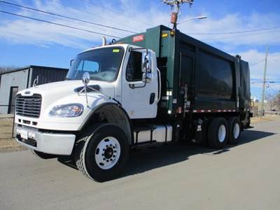 Freightliner M2 106 Tandem Axle Garbage Truck - Cummins, 330HP, 6 Speed Allison Rds Automatic