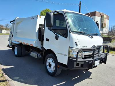 Hino 195 Single Axle Side Load Garbage Truck - Automatic
