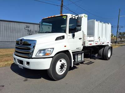 Hino 268 Single Axle Side Load Garbage Truck - J08E, Automatic