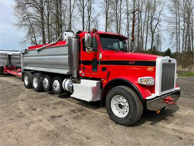 2014 Peterbilt 367 5 axle Dump Truck with 3 axle pup trailer