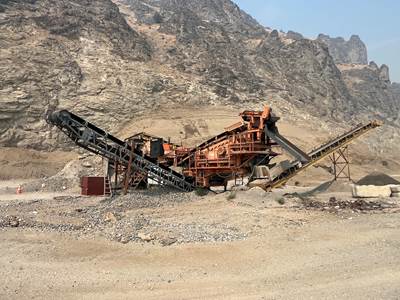 2004 Eagle 1000-15 horizontal shaft impact crusher with 3 discharge belts