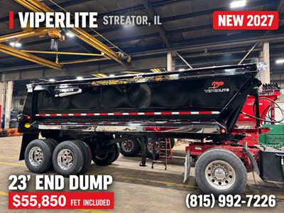 2027 ViperLite 23' Quarter Frame End Dump - Air Ride, FET Included