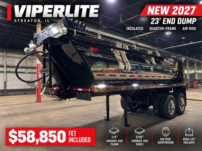 2027 ViperLite 23' Quarter Frame End Dump Trailer