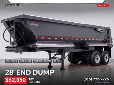 2027 VIPERLITE 28' End Dump Trailer