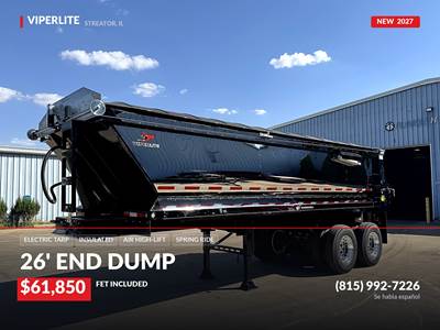 2027 VIPERLITE 26' End Dump Trailer