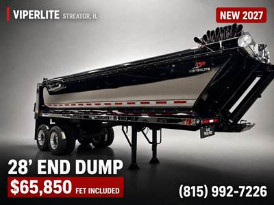 2027 VIPERLITE 28' End Dump Trailer - Air Ride