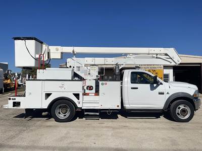 Dodge Ram 5500 40 ft Boom / Bucket Truck - 2011 Hi-Ranger HR40M Aerial Lift, Automatic