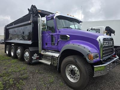 Mack Granite 64FR Quad Axle Dump Truck - 445HP, 14 Speed Mdrive Hd Amt, 19' Dump