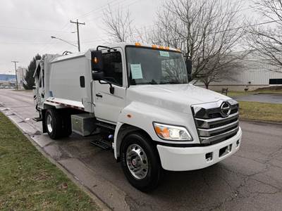 Hino L6 Single Axle Side Load Garbage Truck - Cummins, 240HP, 6 Speed Allison Rds Automatic