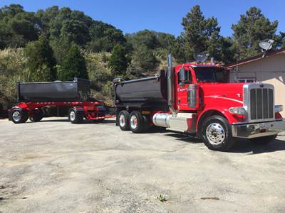 2014 Peterbilt 388 transfer. 2018 reliance trailer & tubs