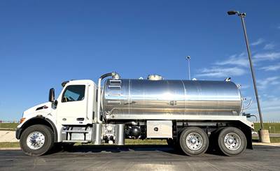 2026 Peterbilt 548 Vacuum Truck – Equipped with a 4,200-gallon Marine Grade Polished Aluminum Vacuum Tank