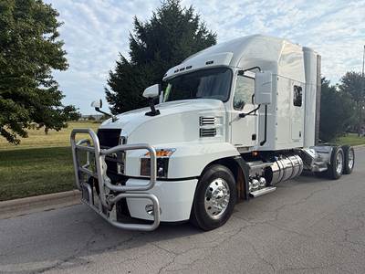 2023 Mack Anthem Sleeper Semi Truck, Double Bunk Mid Roof. Thermo king APU, Tool Box Headache Rack, Fridge, Grill Guard , 6 Month Warranty!