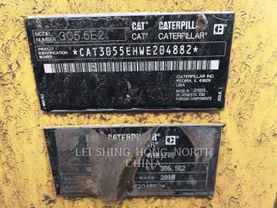 Caterpillar 305.5E2 Mini Hydraulic Excavator