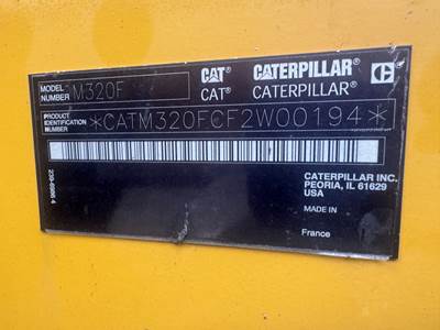 2014 Caterpillar M320 F Wheeled Excavator