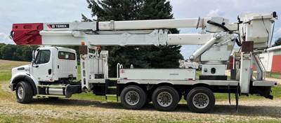 Freightliner M2 112 10 ft Boom / Bucket Truck - 2014 TEREX TM125 Aerial Lift, Automatic, Tri Axle