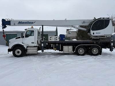 Kenworth T880 30-Ton Crane Truck - 2022 MANITEX 30112S Crane, 112ft Reach, 8Ll