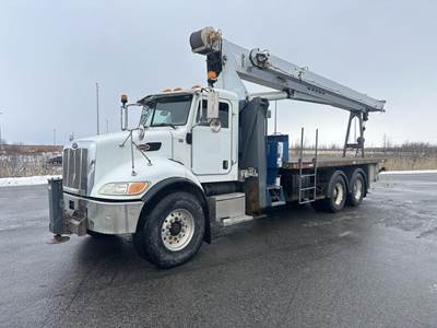 Peterbilt 335 28-Ton Crane Truck - 2006 MANITEX 2892C Crane, 92ft Reach, Manual