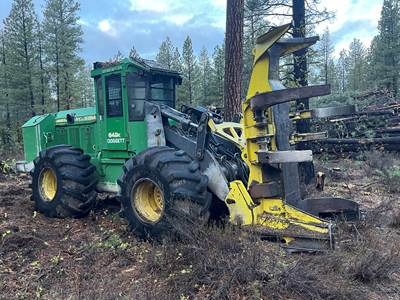 John Deere 643K WheelFeller Buncher - Hotsaw