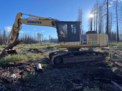 Komatsu PC 290 LL Road Builder Excavator - Bucket & Thumb