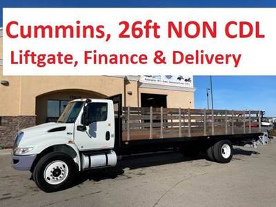 International MV607 Flatbed Truck