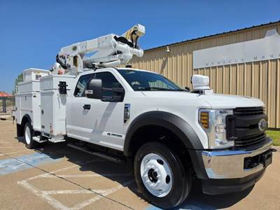 2019 Ford F550 ALTEC MATERIAL HANDLER BUCKET TRUCK 4X4 BUCKET TRUCK 6.7 POWERSTROKE ALTEC AT41M