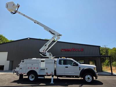 2019 Ford F550 6.7 material handler bucket truck  Altec at41m 4x4 ext cab