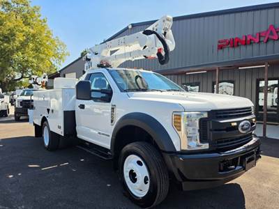 2019 Ford F550 TELESCOPING AND ARTICULATING BUCKET TRUCK ALTEC AT40G 45FT F550 DIESEL BUCKET TRUCK