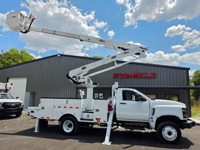 2021 International AT48M MATERAIL HANDLER ALTEC 4X4 DIESEL 53FT MATERIAL HANDLER 4X4 BUCKET TRUCK