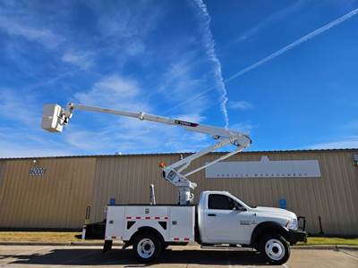2018 RAM 5500 4X4 CUMMINS 45FT BUCKET TRUCK HI RANGER LT 40 TELESCOPING AND ARTICULATING