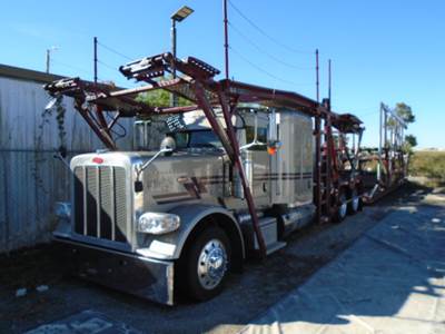 2019 Peterbilt 389 Car Hauler w/ Dbl Sleeper Cottrell 10 Car Trailer