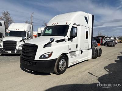 Freightliner Cascadia 126 Sleeper Semi Truck - 72" Raised Roof Sleeper, Detroit 455HP, 12 Speed Dt12 Automatic