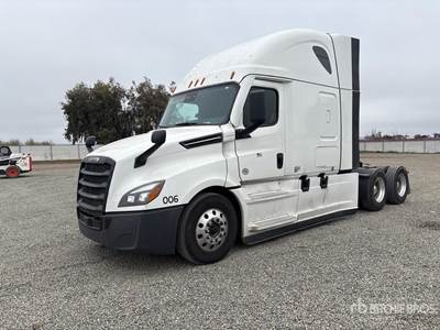 Freightliner Cascadia 126 Sleeper Semi Truck - 72" Raised Roof Sleeper, Detroit 455HP, 12 Speed Dt12 Automatic