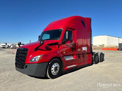 Freightliner Cascadia 126 Sleeper Semi Truck - 72" Raised Roof Sleeper, Detroit 455HP, 12 Speed Dt12 Automatic