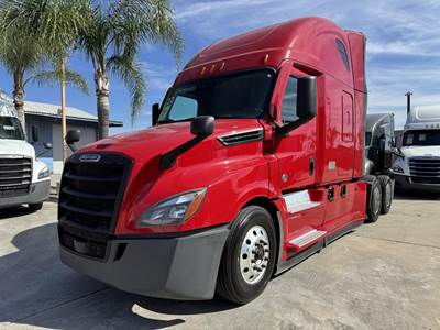 Freightliner Cascadia 126 Sleeper Semi Truck - 72" Raised Roof Sleeper, Detroit 455HP, 12 Speed Dt12 Automatic