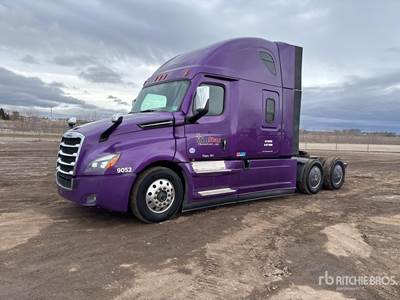 Freightliner Cascadia 126 Sleeper Semi Truck - 72" Raised Roof Sleeper, Detroit 475HP, 12 Speed Dt12 Automatic