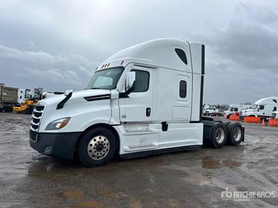 Freightliner Cascadia 126 Sleeper Semi Truck - 72" Raised Roof Sleeper, Detroit 505HP, 12 Speed Dt12 Automatic