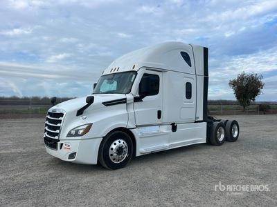 Freightliner Cascadia 126 Sleeper Semi Truck - 72" Raised Roof Sleeper, Detroit 505HP, 12 Speed Dt12 Automatic