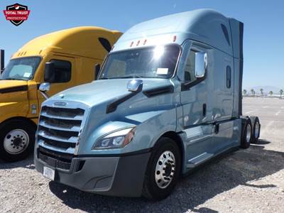 Freightliner Cascadia 126 Sleeper Semi Truck - 72" Raised Roof Sleeper, Detroit 455HP, 12 Speed Dt12 Automatic