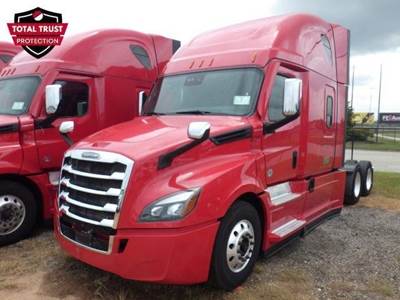 Freightliner Cascadia 126 Sleeper Semi Truck - 72" Raised Roof Sleeper, Detroit 450HP, 12 Speed Dt12 Amt