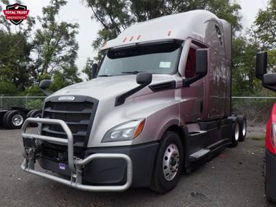 Freightliner Cascadia 126 Sleeper Semi Truck - 72" Raised Roof Sleeper, Detroit 455HP, 12 Speed Dt12 Automatic