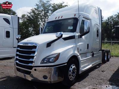 Freightliner Cascadia 126 Sleeper Semi Truck - 72" Raised Roof Sleeper, Detroit 455HP, 12 Speed Dt12 Automatic